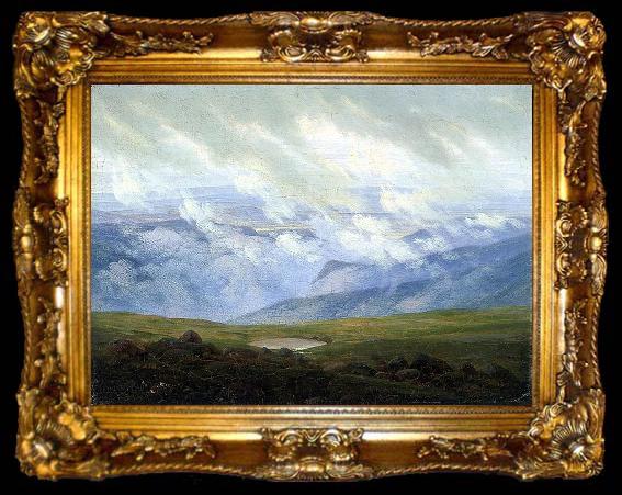 framed  Caspar David Friedrich Drifting Clouds, ta009-2
